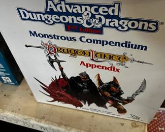 #136 Advanced Dungeons and Dragons Monstrous Comperdium Vol 1 and 2 in Binder x/Box $60.00