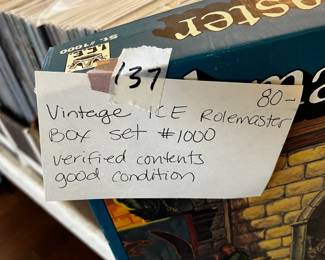#137 Vintage ICE Rolemaster Box Set #1000 Verified Contents Good Condition $80.00