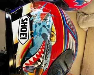 #073 Shoei Motorcycle Helmet w/dustbag - Troy Lee Designs $75.00
