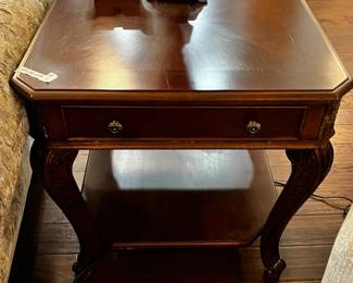 #011 Wood End Table w/1 Drawer and Shelf - 28x28x28 $100.00 #012 Wood End Table w/1 Drawer and Shelf - 28x28x28 $100.00