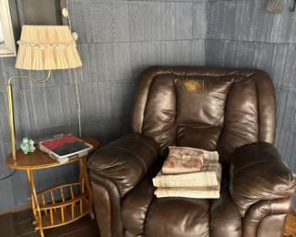 Leather recliner