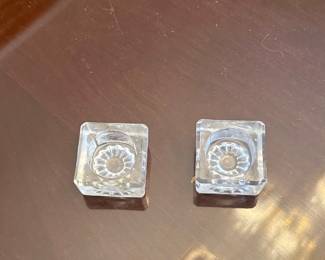 Vintage Pressed Glass Salt Cellars