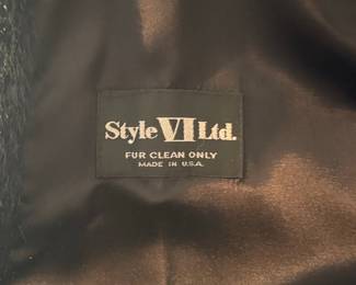 Style VI Ltd. Black Fur Coat