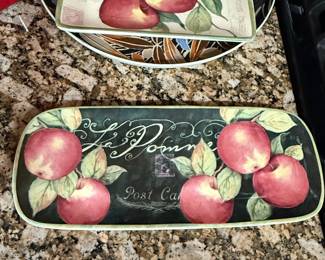 Certified International La Pomme Susan Winget Rectangular Platter