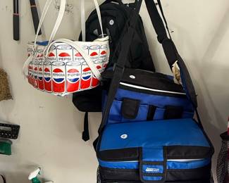 Chevron Print Cooler Backpack