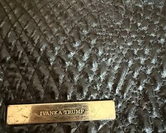 Ivanka Trump Black Textured Satchel
