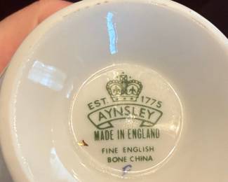 Aynsley Bone China Teacup and Saucer - Pattern 2383