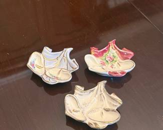 Taube China Hand Painted Leaf Dishes