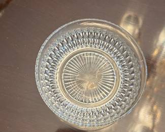 Vintage Glass Jam Jar with Spoon and Gold-Tone Stand