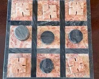 Stone Tic-Tac-Toe Game Set