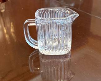 Clear Pressed Glass Creamer