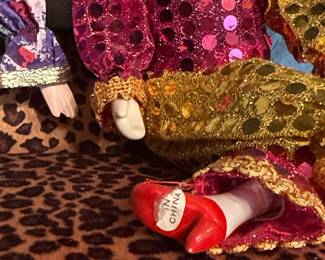 Porcelain Pierrot Clown Doll