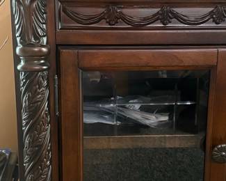Dark Wood Media Console