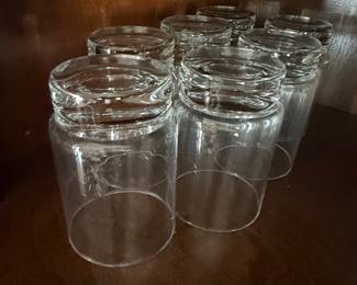 Set of Clear Glass Tumblers