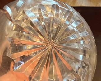Vintage Pinwheel Cut Crystal Creamer