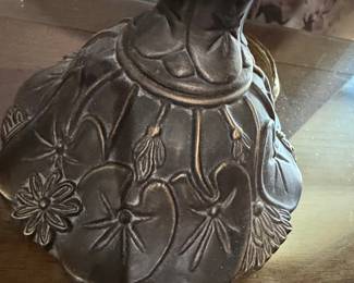 Tiffany Style Pink Rose Stained Glass Table Lamp