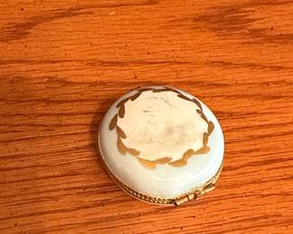 France Floral Porcelain Trinket Box