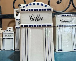Basel Germany Ceramic Kitchen Canister