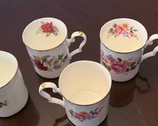 Royal Stafford Fine Bone China Floral Mugs