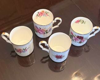 Royal Stafford Fine Bone China Floral Mugs