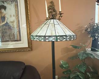 Tiffany Style Stained Glass Floor Lamp