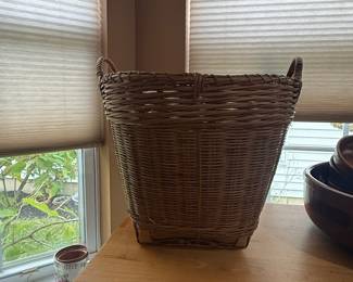 Woven Wicker Laundry Basket