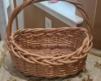Oval Wicker Gathering Basket