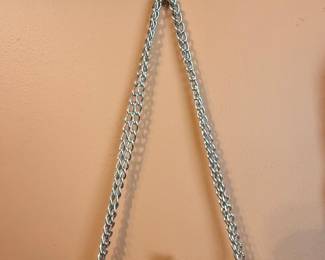 Regale Ltd. Silver Beaded Evening Bag with Fringe
