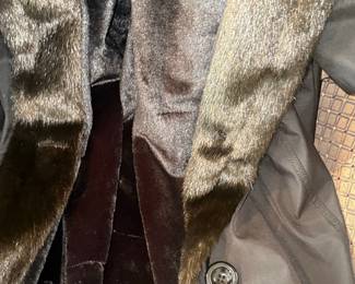 Gallery New York Women's Faux Fur Trim Coat