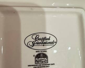 Certified International Susan Winget Apple Square Salad Plates