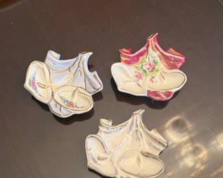 Taube China Hand Painted Leaf Dishes