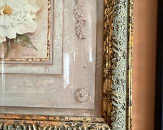 Cheri Blum Floral Print with Ornate Frame