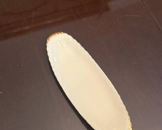 Lenox Butter Dish with Gold Trim