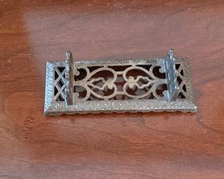 Vintage Ornate Cast Iron Letter Rack/Vent Cover