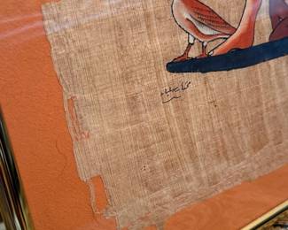 Egyptian Papyrus Painting