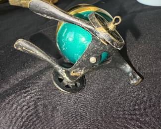 Vintage Metal Rickshaw Trinket Box