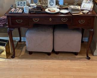 Queen Anne Style Mahogany Writing Desk