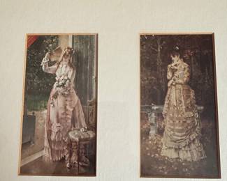 Victorian Fashion Print Quadriptych