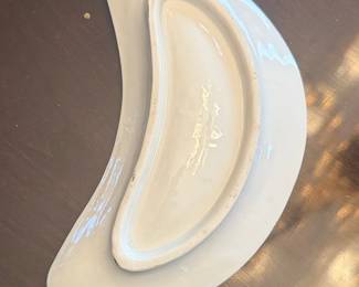Vintage Metlox Poppytrail Peach Blossom Bone Dish