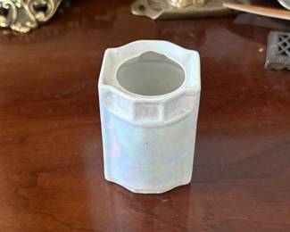 Antique Lusterware Mustard Pot - Made in Germany