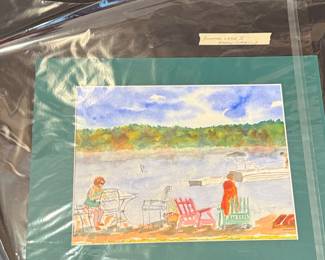 Barry Garelick, Summer Lake II, Watercolor Painting