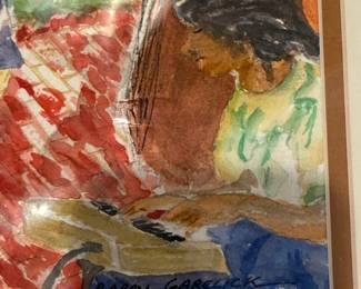 Barry Garelick Jazz Trio Watercolor Painting