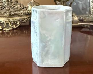 Antique Lusterware Mustard Pot - Made in Germany