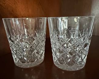 Cut Crystal Whiskey Glasses
