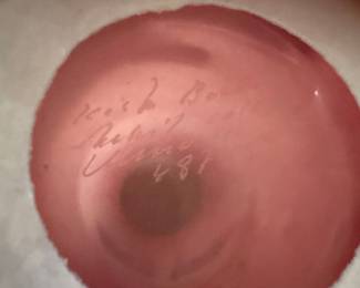 Kosta Boda Ulrica Hydman-Vallien Open Minds Face Vase 1981