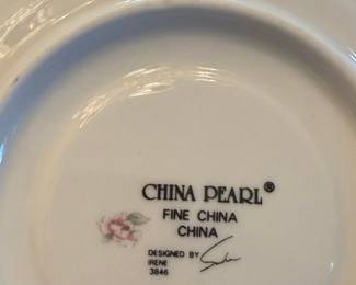 China Pearl Fine China Cup and Saucer Set