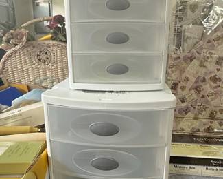 Sterilite 3-Drawer Desktop Storage Units