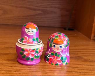 Hand-Painted Floral Matryoshka Nesting Doll