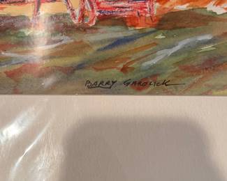 Barry Garlick Watercolor Painting 'Summer Lake'