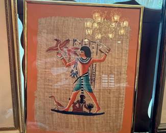 Egyptian Papyrus Painting